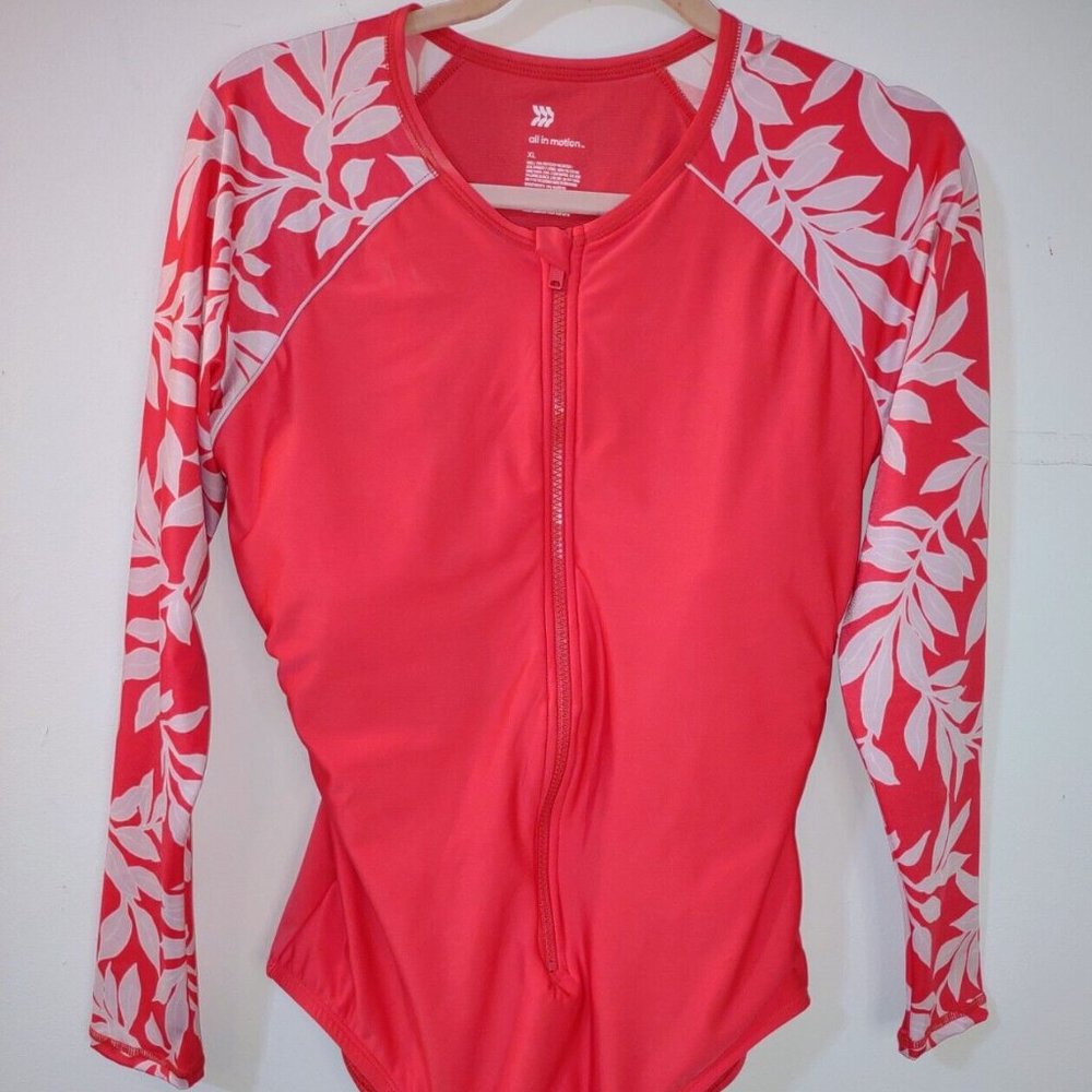 Coral Weight Slimming Long Sleeve Bathing Suit